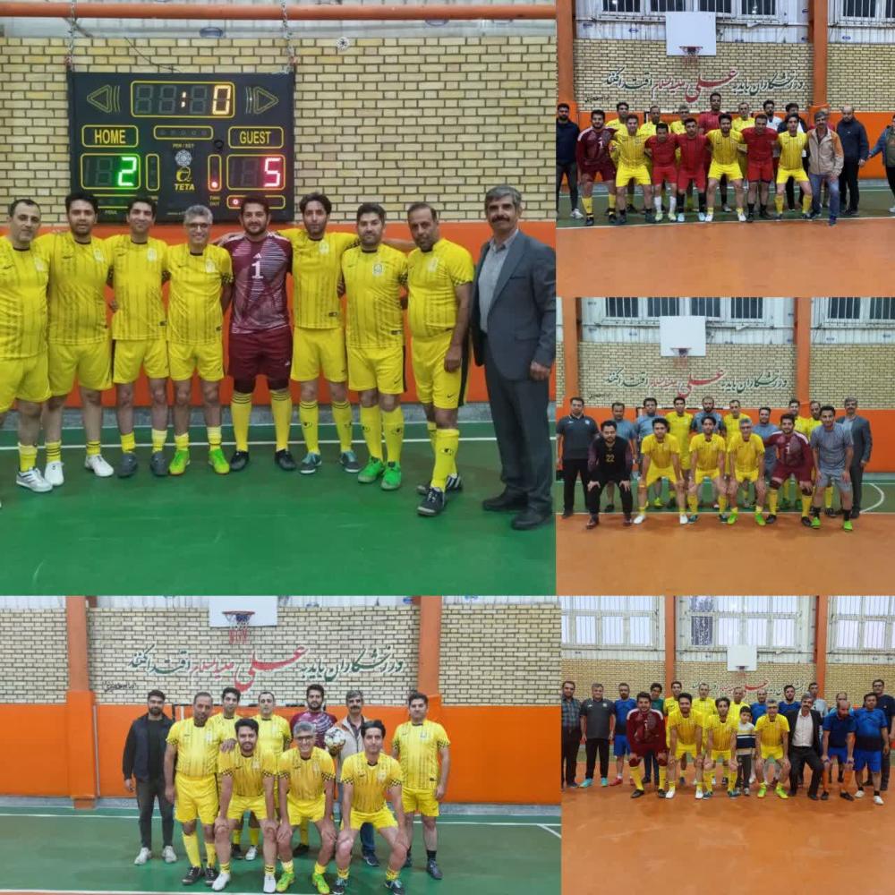 صعود  شیرین تیم فوتسال کارکنان دانشگاه مراغه به جمع 8 تیم برتر مسابقات فوتسال شهرستان مراغه 