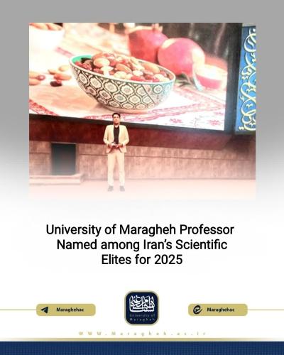 University of Maragheh Professor Named among Iran’s Scientific Elites for 2025